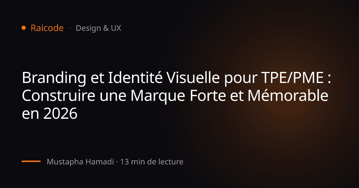 Branding et Identité Visuelle pour TPE/PME : Construire une Marque Forte et Mémorable en 2026